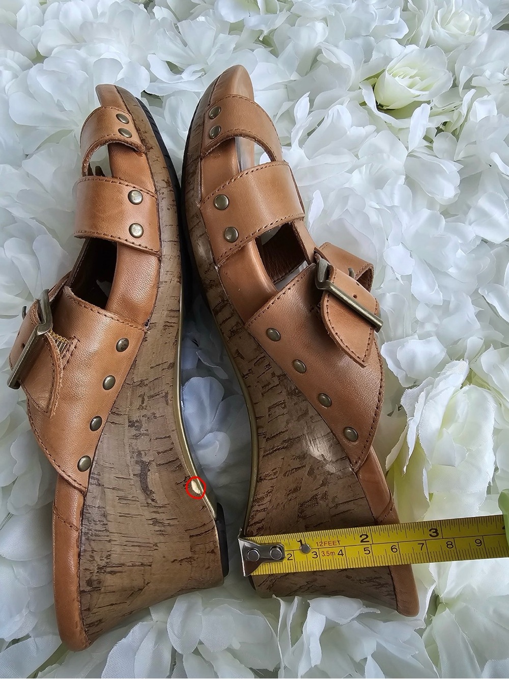 Ariat Sandals Womens Brown Leather Shoes Size 11 B - Picture 3 of 9